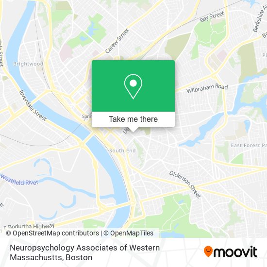 Neuropsychology Associates of Western Massachustts map