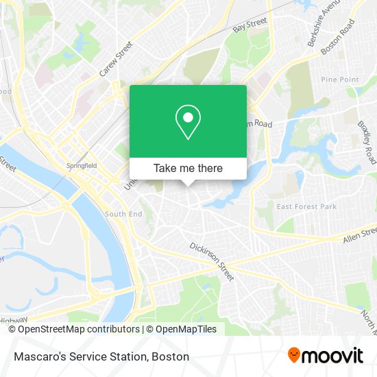 Mascaro's Service Station map