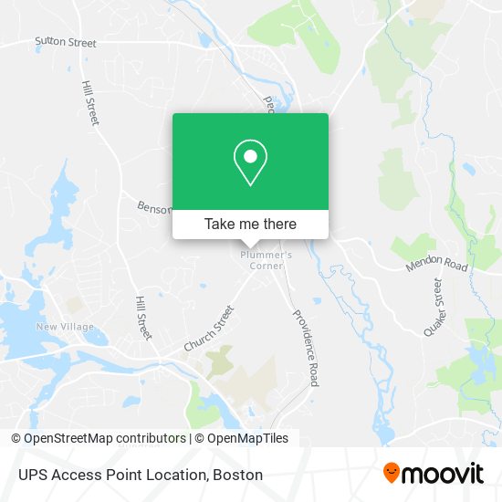 UPS Access Point Location map