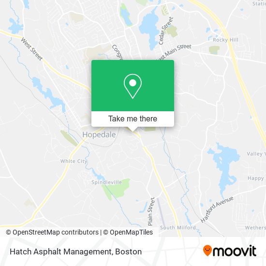 Hatch Asphalt Management map