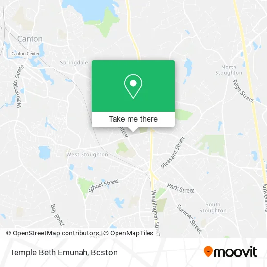 Temple Beth Emunah map