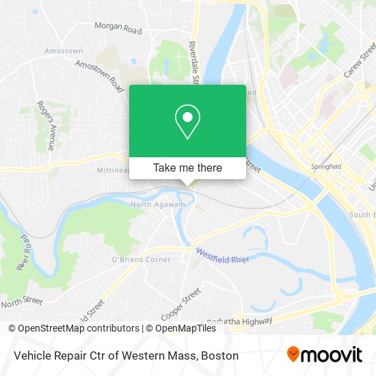Vehicle Repair Ctr of Western Mass map