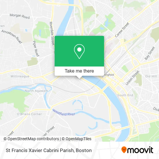 St Francis Xavier Cabrini Parish map