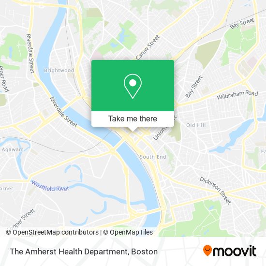 The Amherst Health Department map