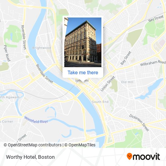 Mapa de Worthy Hotel