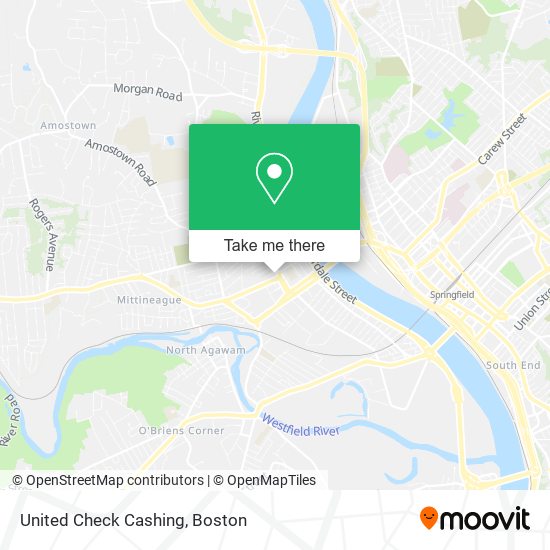 United Check Cashing map