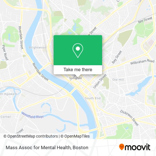 Mass Assoc for Mental Health map