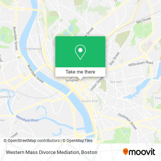 Western Mass Divorce Mediation map