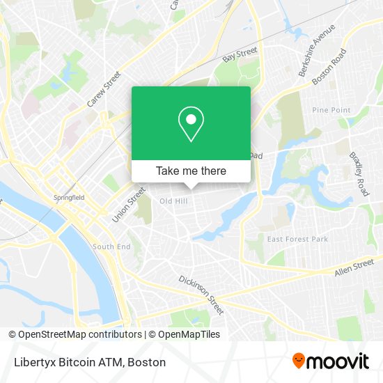 Mapa de Libertyx Bitcoin ATM