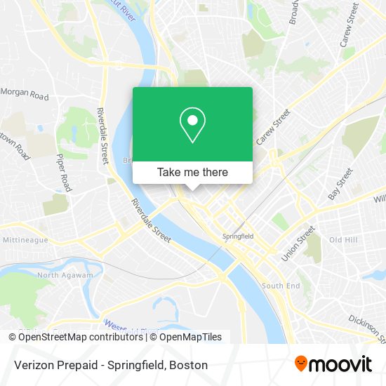 Verizon Prepaid - Springfield map