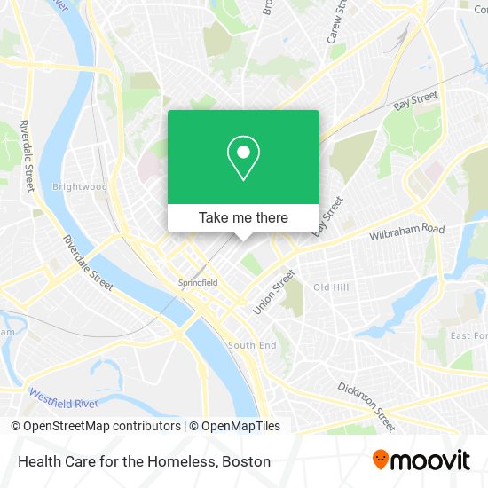 Health Care for the Homeless map