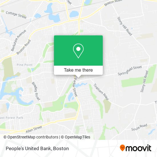 People's United Bank map
