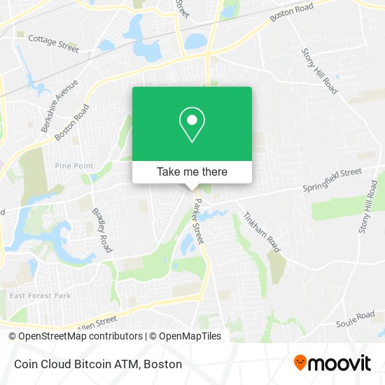 Mapa de Coin Cloud Bitcoin ATM