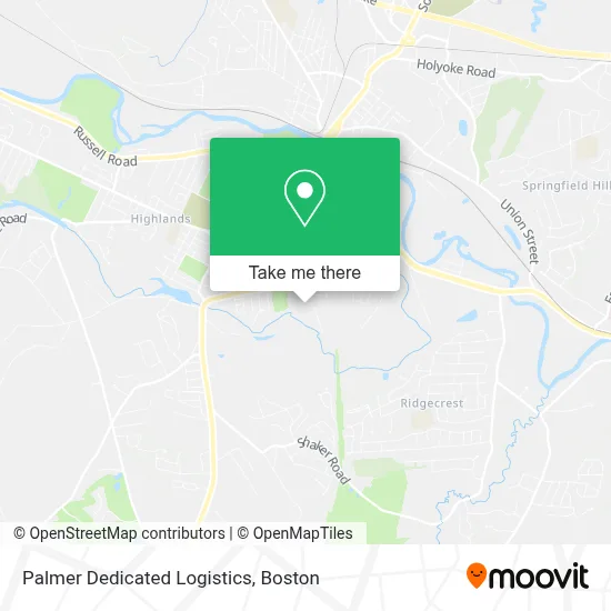 Palmer Dedicated Logistics map