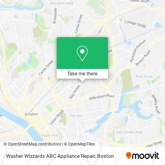 Washer Wizzards ABC Appliance Repair map