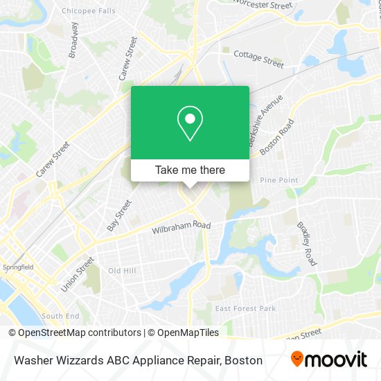 Washer Wizzards ABC Appliance Repair map