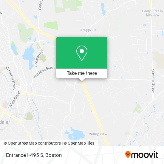 Mapa de Entrance I-495 S