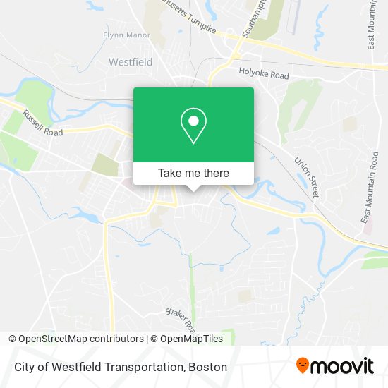 Mapa de City of Westfield Transportation