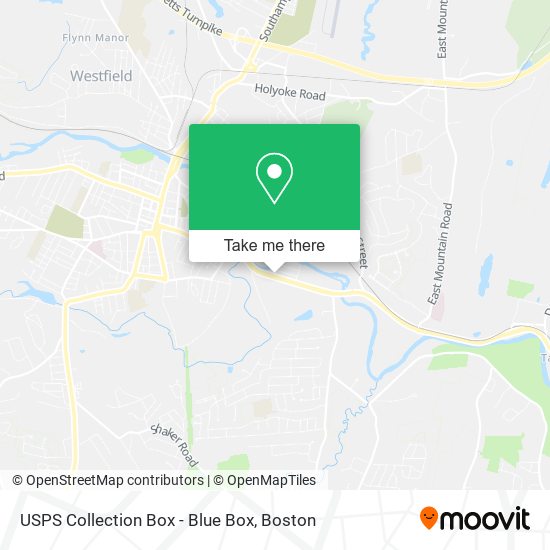 USPS Collection Box - Blue Box map