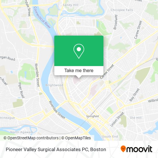 Pioneer Valley Surgical Associates PC map