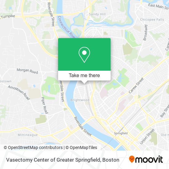 Vasectomy Center of Greater Springfield map