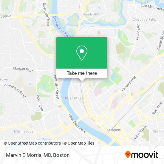 Marvin E Morris, MD map