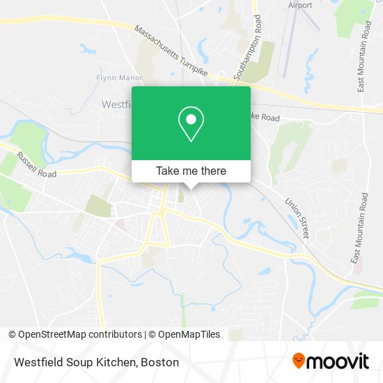 Westfield Soup Kitchen map