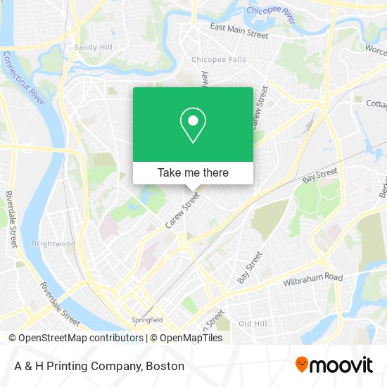 A & H Printing Company map