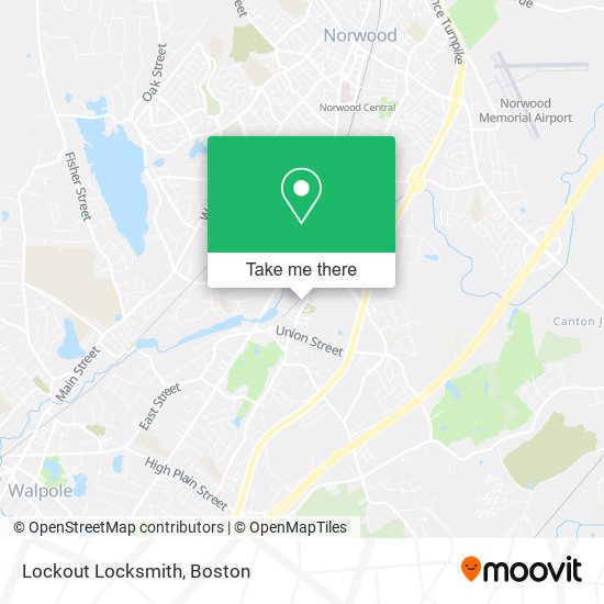 Lockout Locksmith map