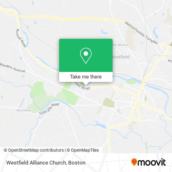 Westfield Alliance Church map