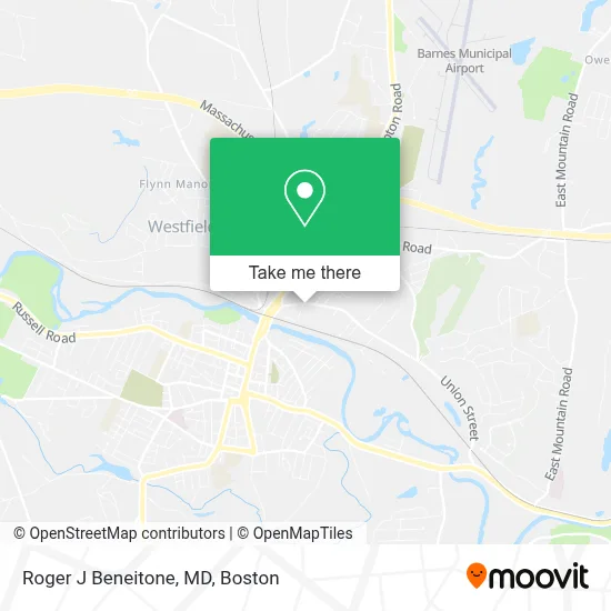 Roger J Beneitone, MD map