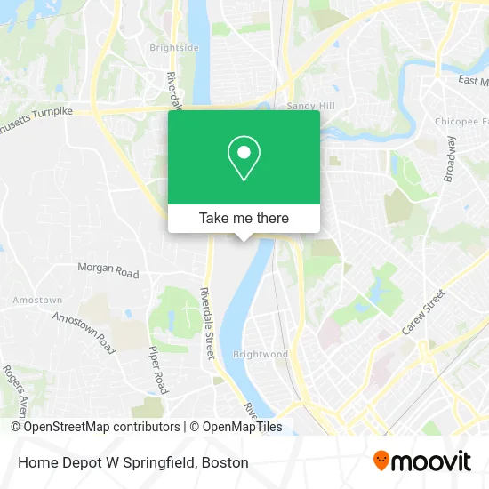 Home Depot W Springfield map