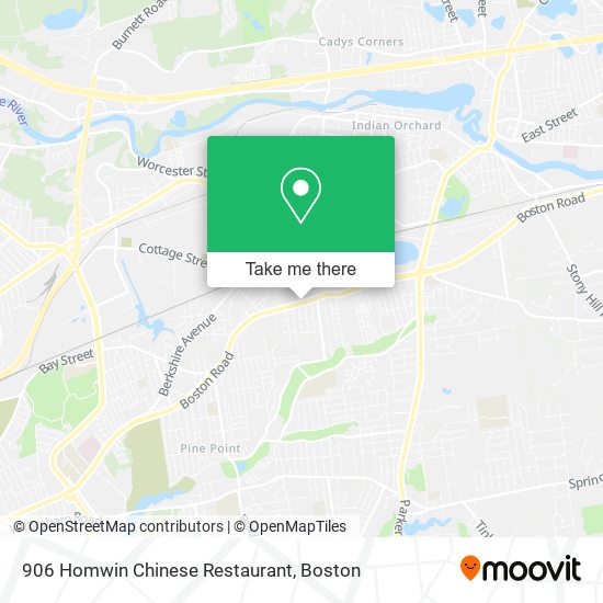 906 Homwin Chinese Restaurant map