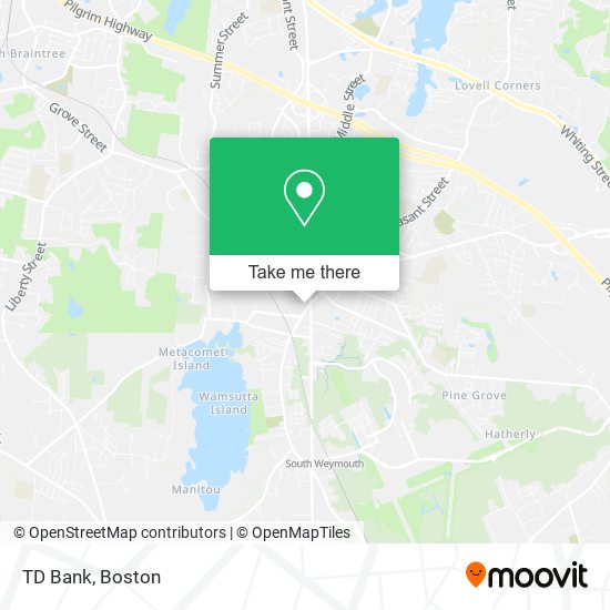 TD Bank map