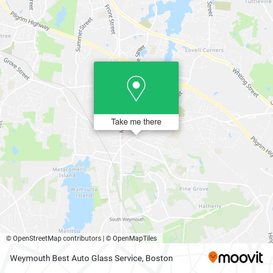 Weymouth Best Auto Glass Service map