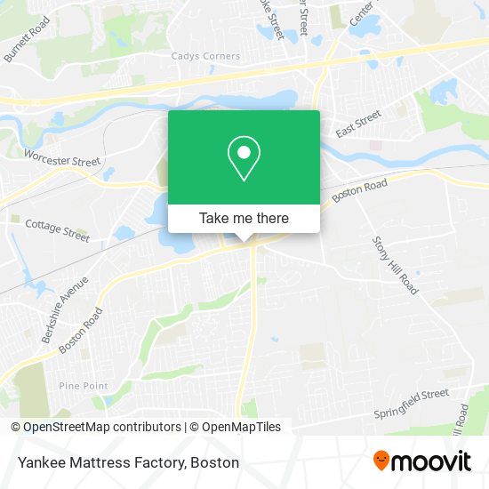 Mapa de Yankee Mattress Factory