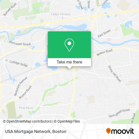 Mapa de USA Mortgage Network