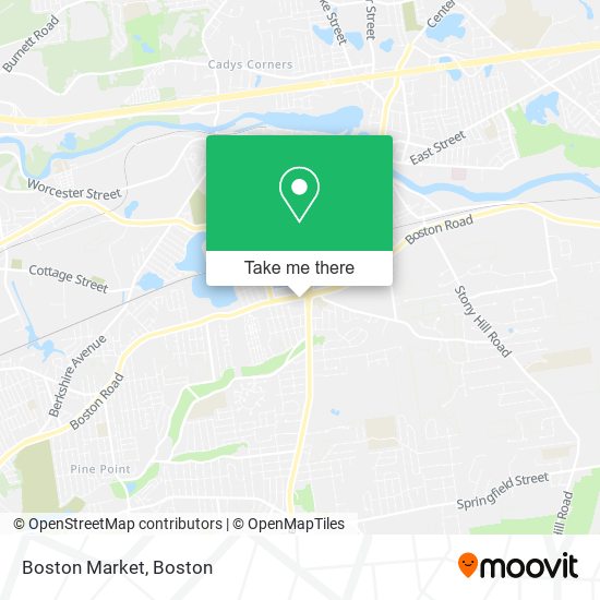 Mapa de Boston Market