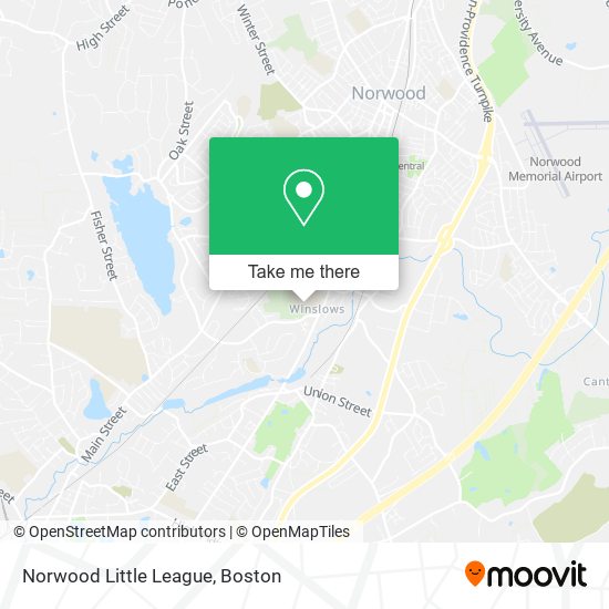 Norwood Little League map
