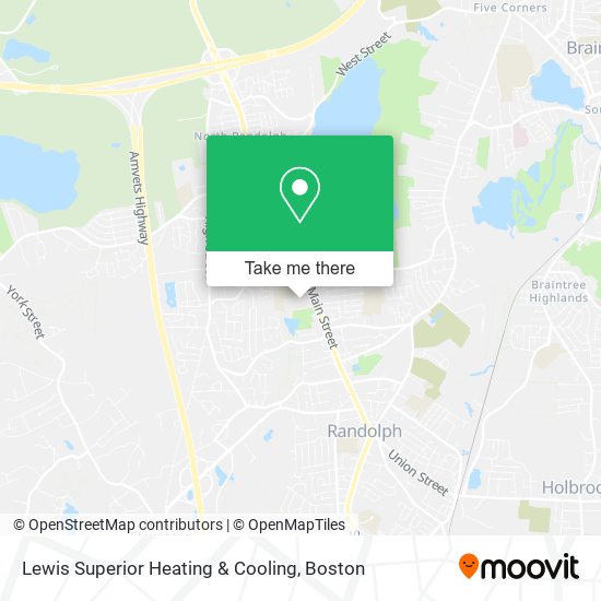 Lewis Superior Heating & Cooling map