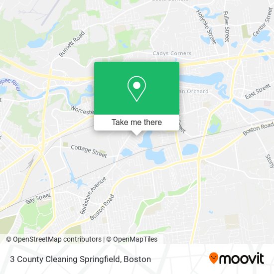 3 County Cleaning Springfield map