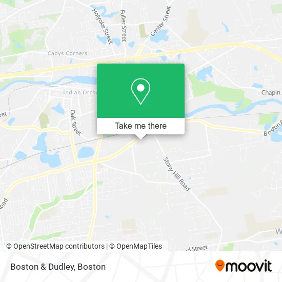 Boston & Dudley map