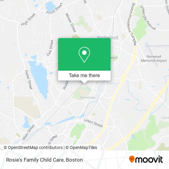 Rosie's Family Child Care map