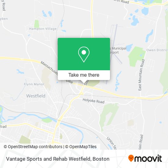 Vantage Sports and Rehab Westfield map