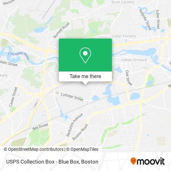 USPS Collection Box - Blue Box map