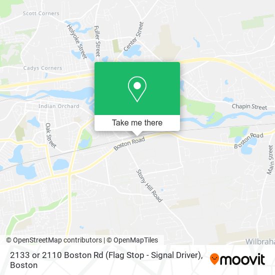 2133 or 2110 Boston Rd (Flag Stop - Signal Driver) map