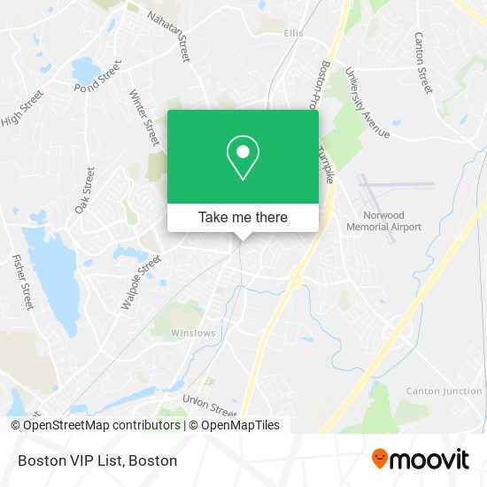 Mapa de Boston VIP List