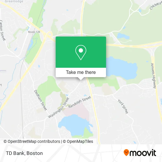 TD Bank map