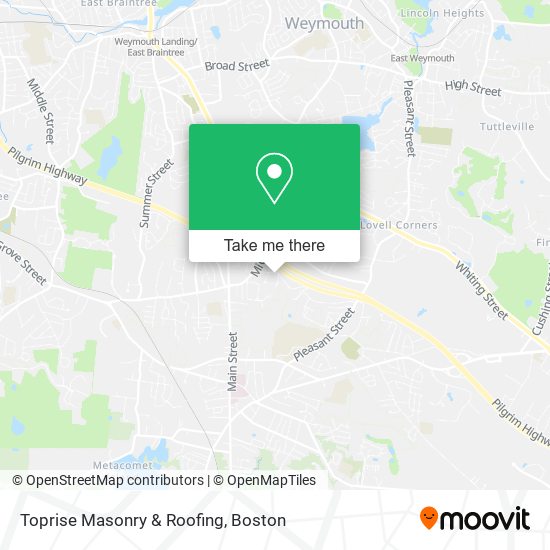 Toprise Masonry & Roofing map