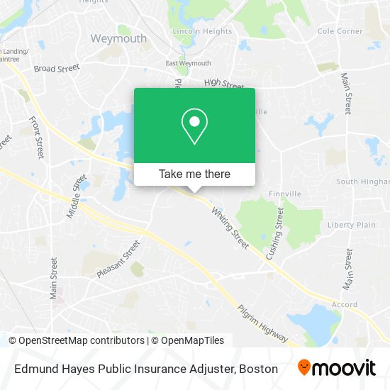 Edmund Hayes Public Insurance Adjuster map